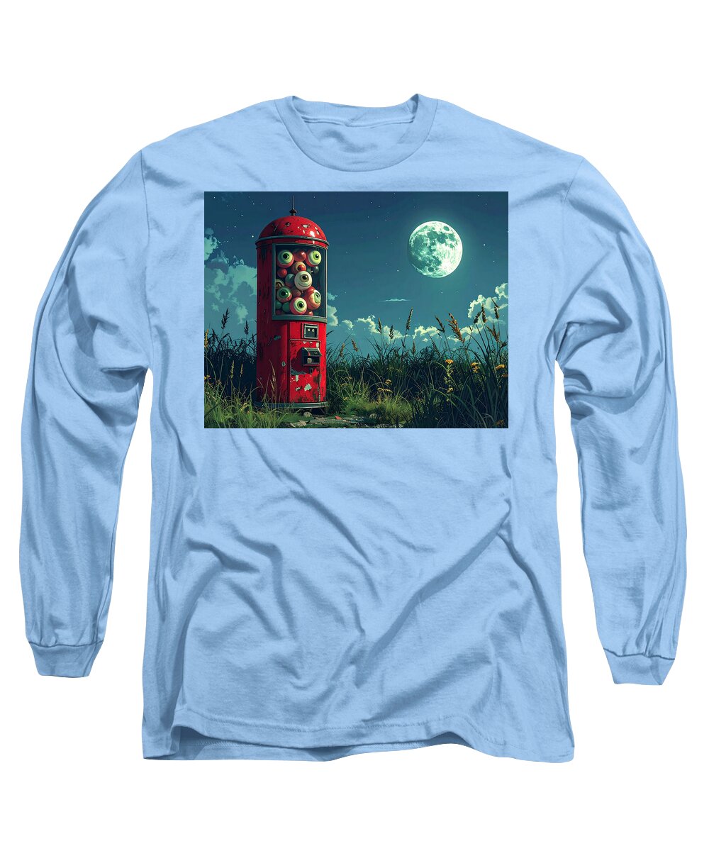 Eerie Eyeball Vending Machine - Long Sleeve T-Shirt