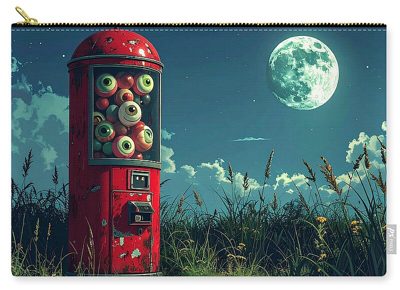 Eerie Eyeball Vending Machine - Zip Pouch