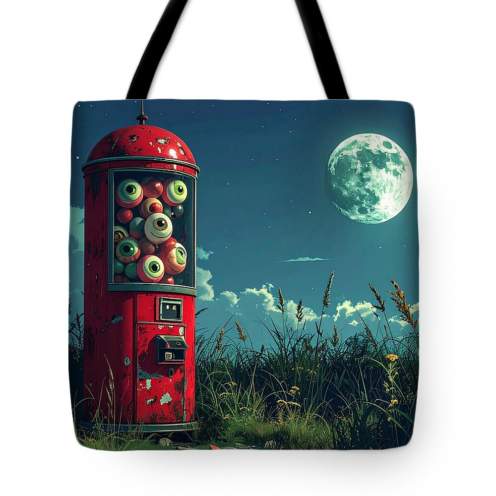 Eerie Eyeball Vending Machine - Tote Bag