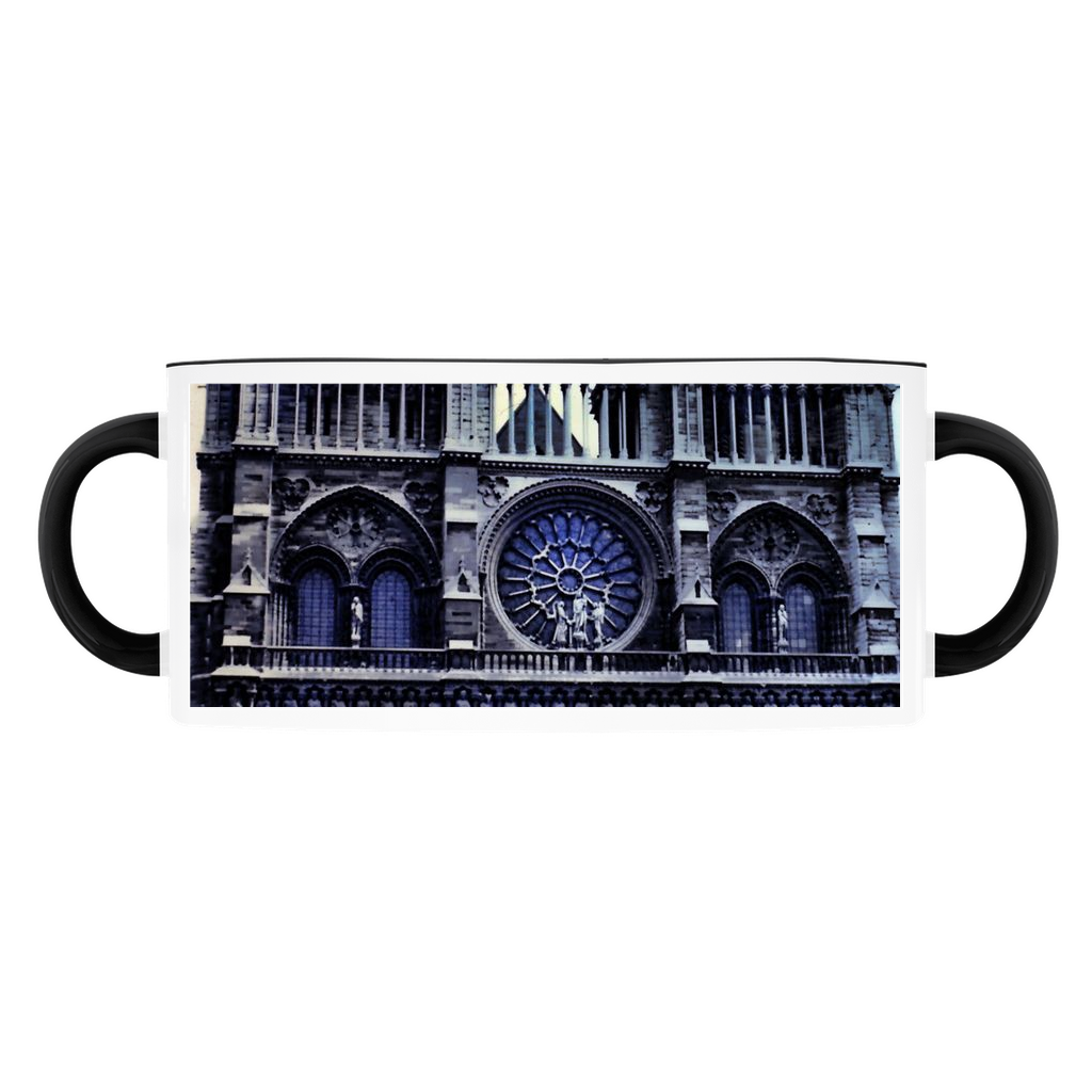 Cathedral Windows Dark Accent Mugs