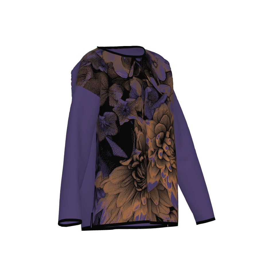 October Flowers 1 Knit Sweater