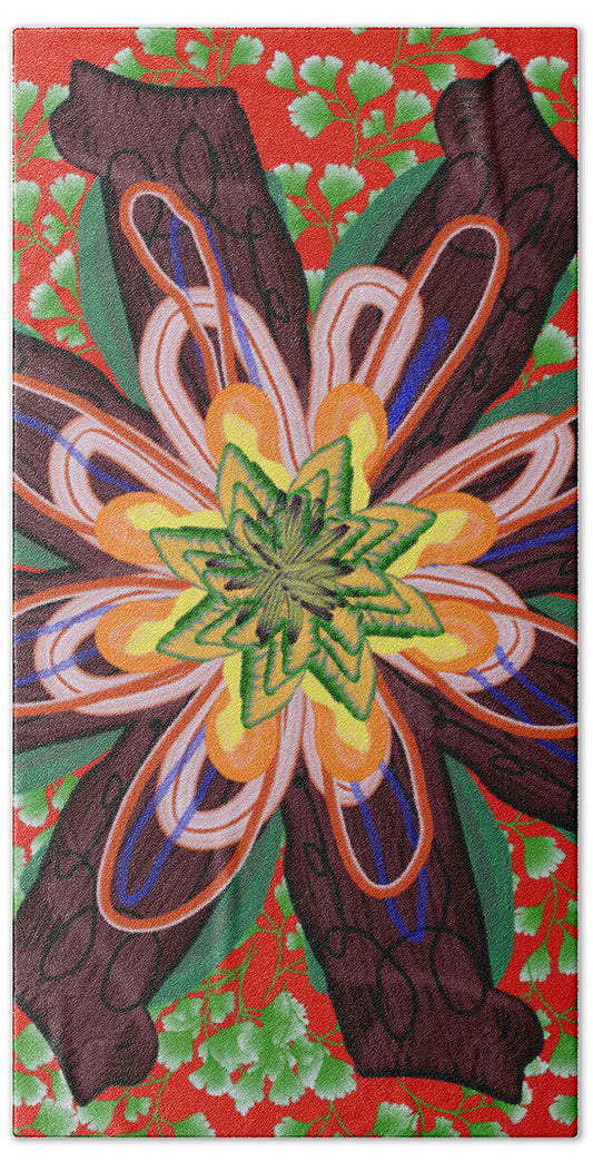 Fantasy Flower No 6 - Bath Towel