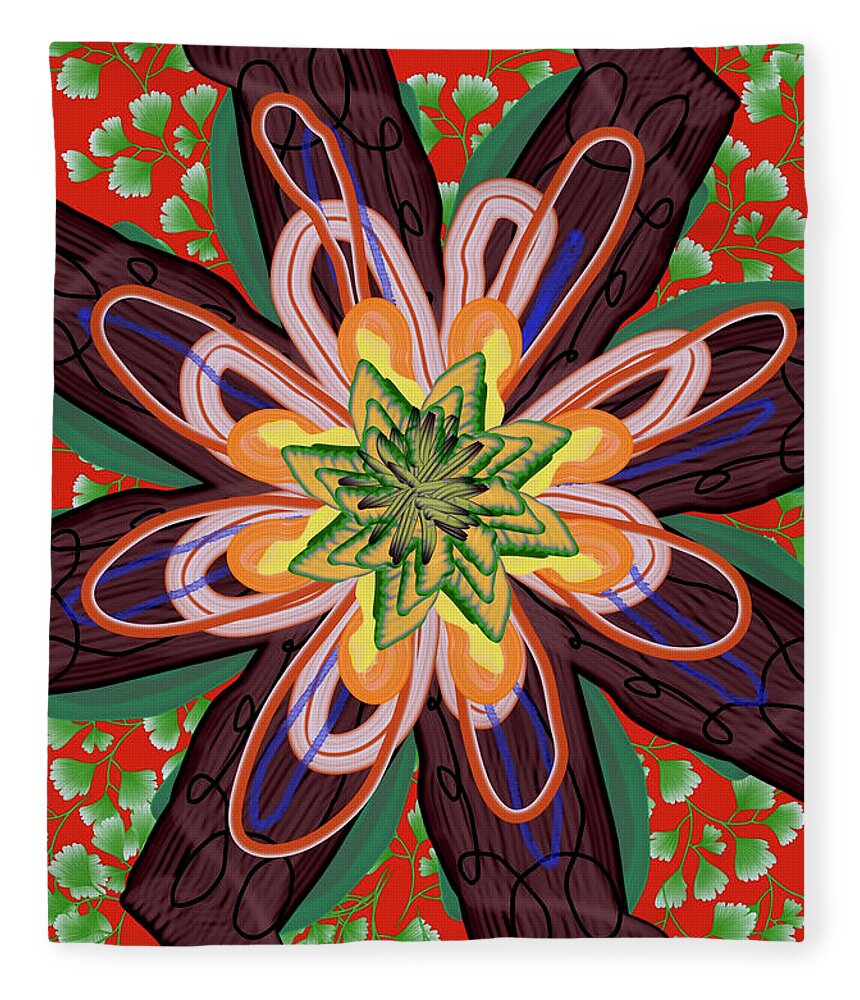 Fantasy Flower No 6 - Blanket