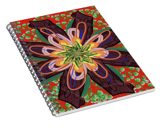 Fantasy Flower No 6 - Spiral Notebook