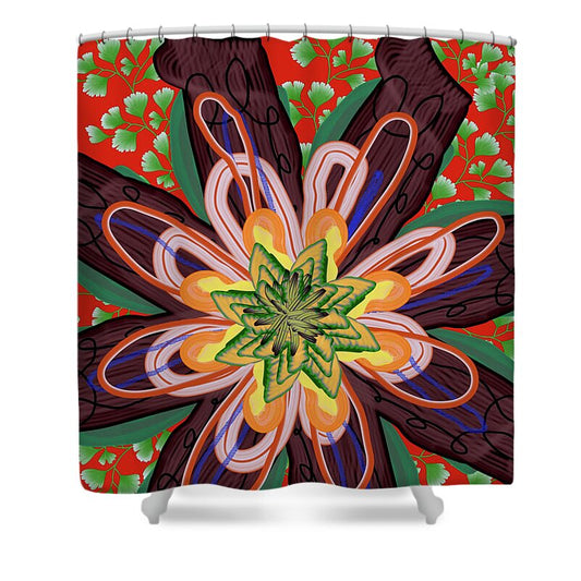 Fantasy Flower No 6 - Shower Curtain