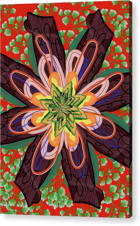 Fantasy Flower No 6 - Acrylic Print