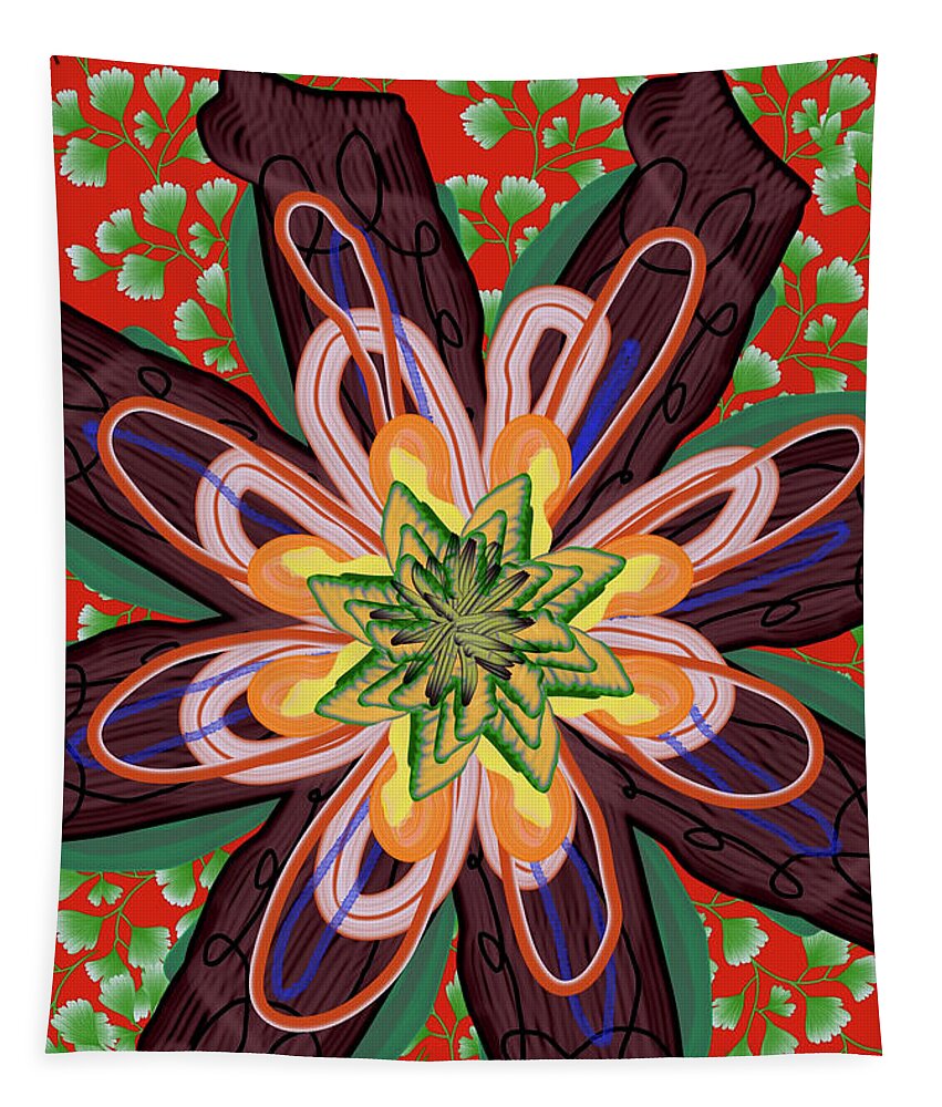 Fantasy Flower No 6 - Tapestry