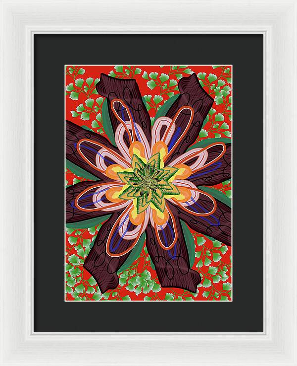 Fantasy Flower No 6 - Framed Print