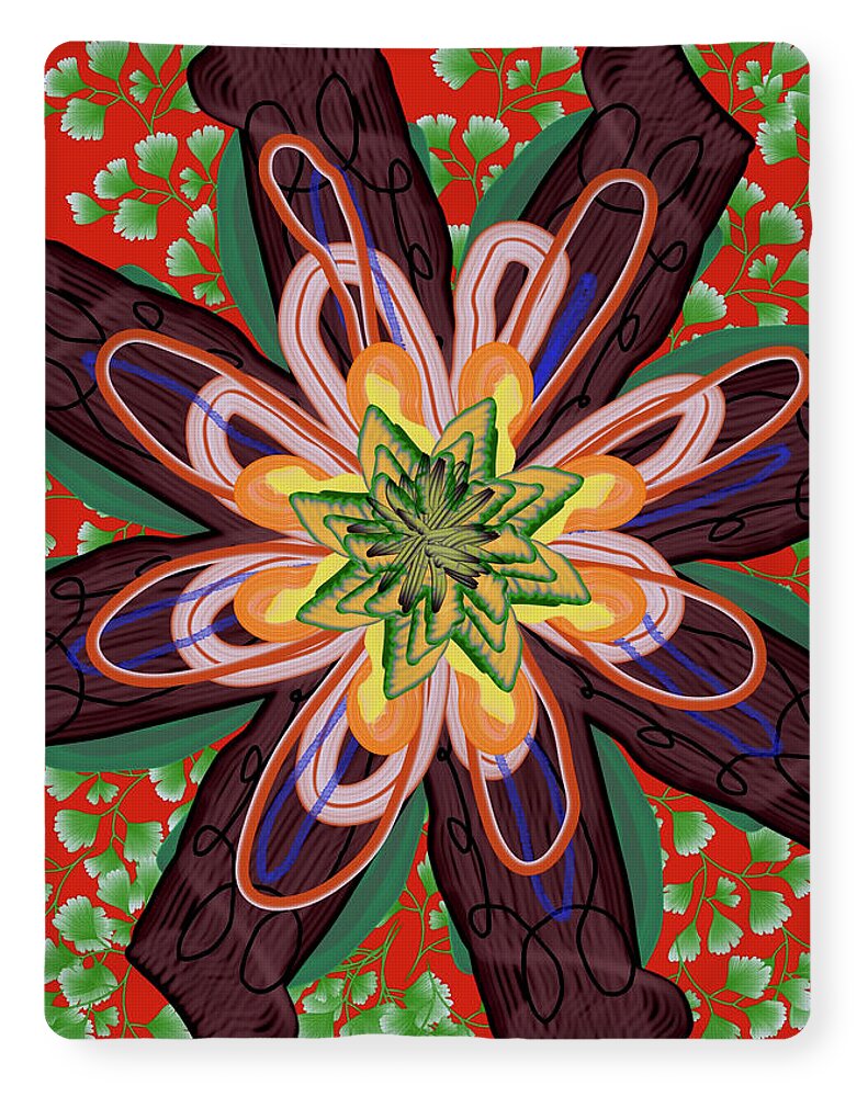 Fantasy Flower No 6 - Blanket