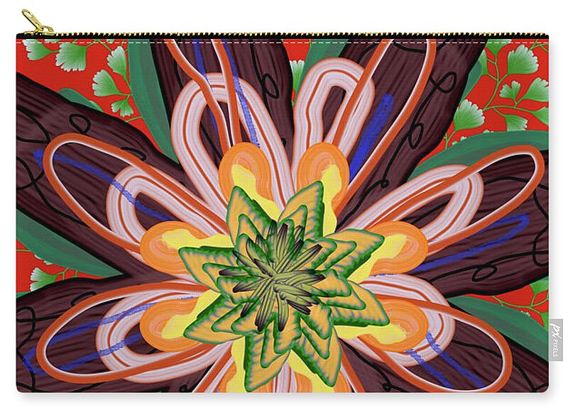 Fantasy Flower No 6 - Zip Pouch