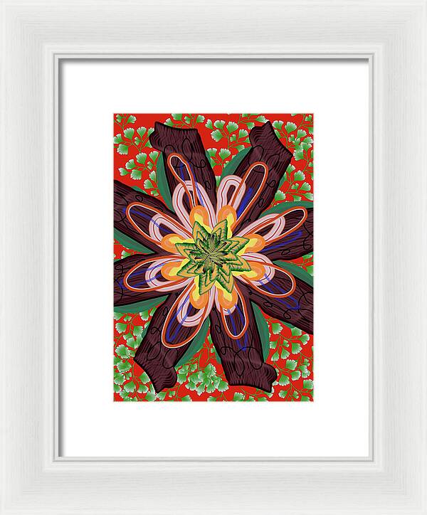 Fantasy Flower No 6 - Framed Print
