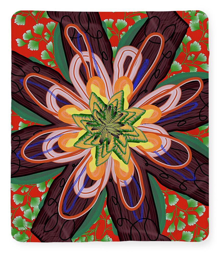 Fantasy Flower No 6 - Blanket