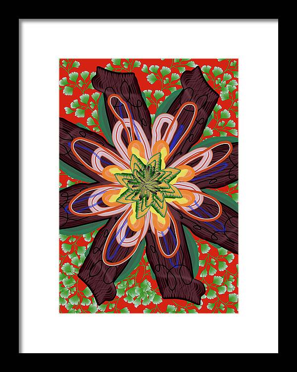 Fantasy Flower No 6 - Framed Print