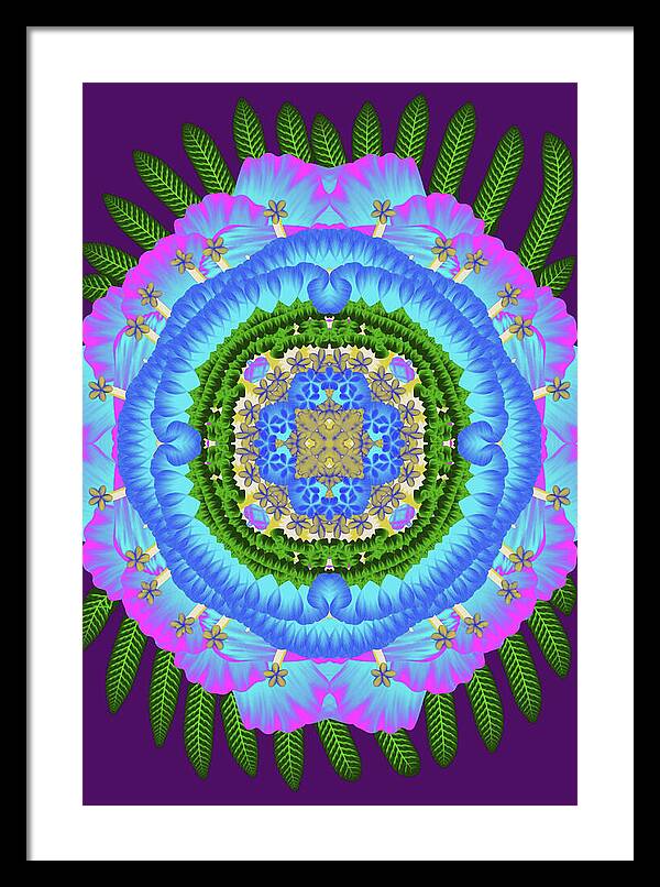 Fantasy Flower No 7 - Framed Print
