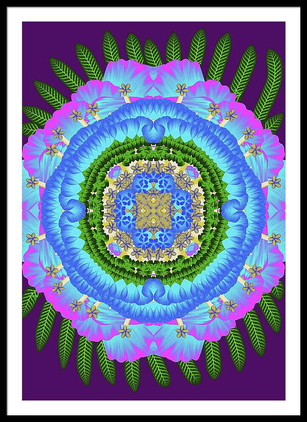 Fantasy Flower No 7 - Framed Print