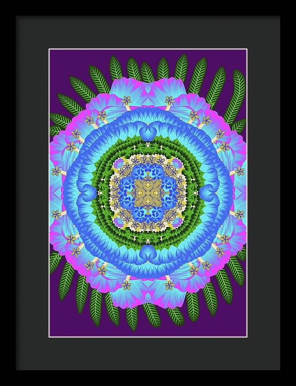 Fantasy Flower No 7 - Framed Print