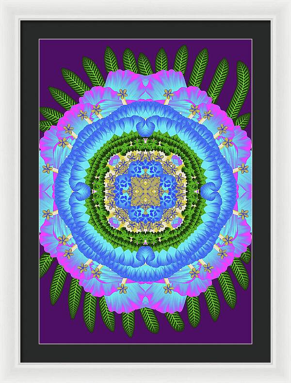 Fantasy Flower No 7 - Framed Print