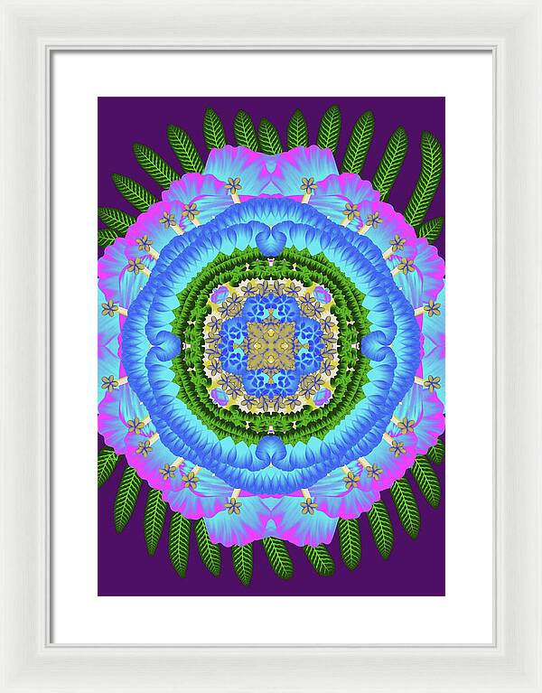 Fantasy Flower No 7 - Framed Print