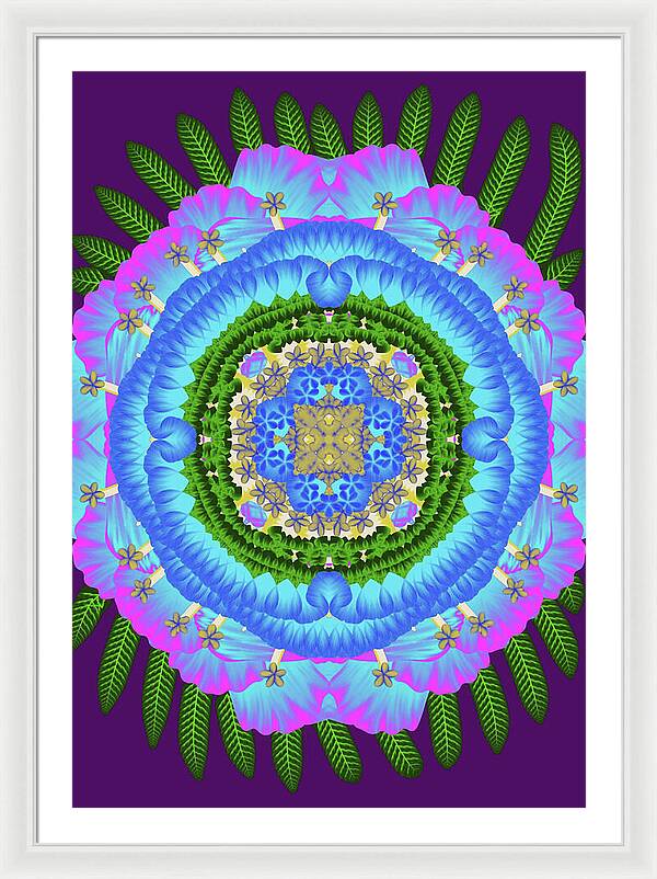 Fantasy Flower No 7 - Framed Print