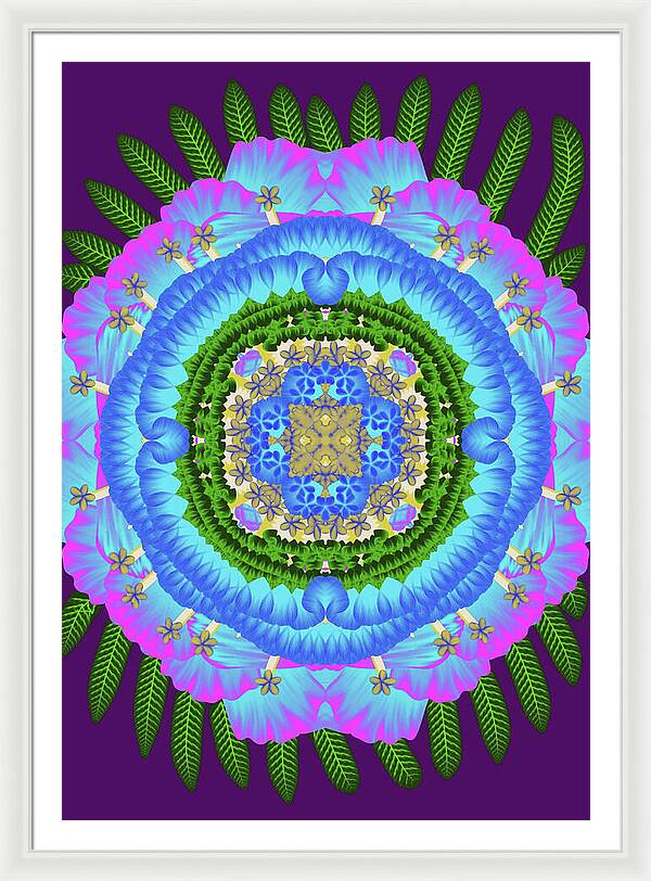 Fantasy Flower No 7 - Framed Print