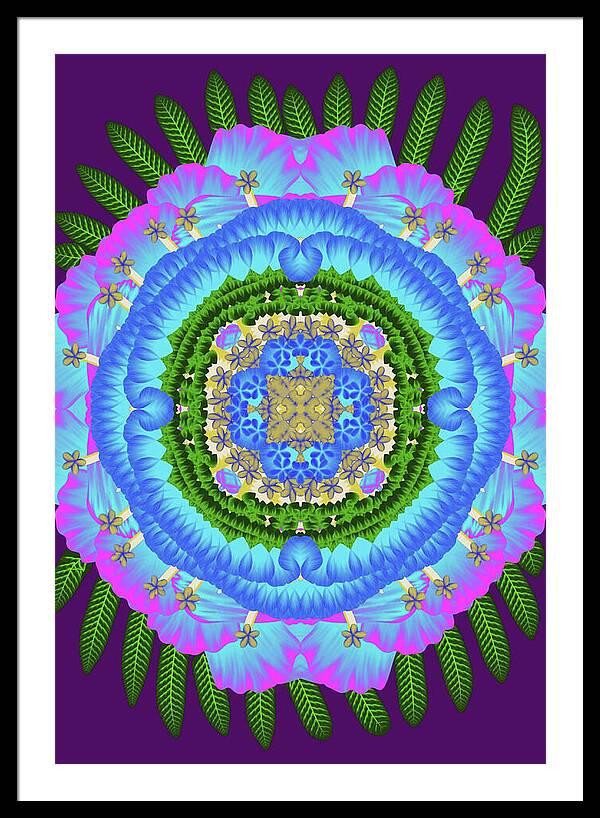 Fantasy Flower No 7 - Framed Print