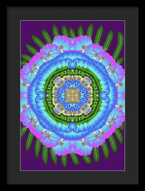 Fantasy Flower No 7 - Framed Print