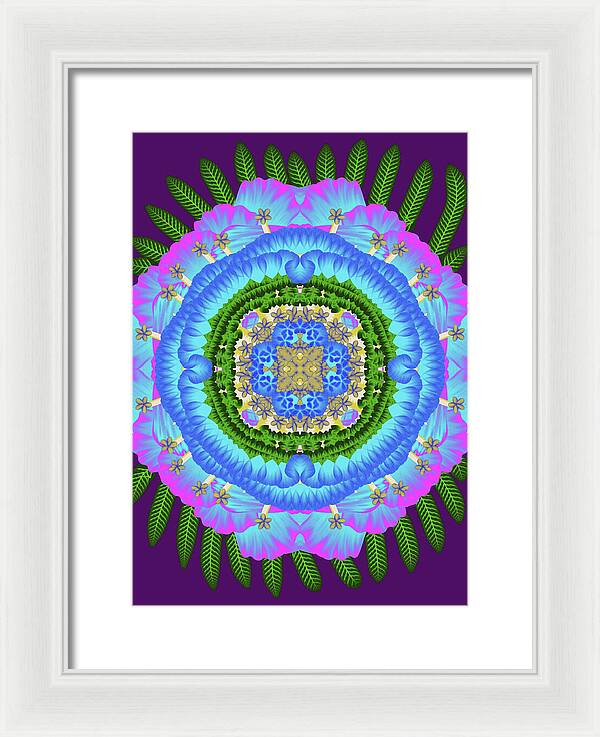 Fantasy Flower No 7 - Framed Print