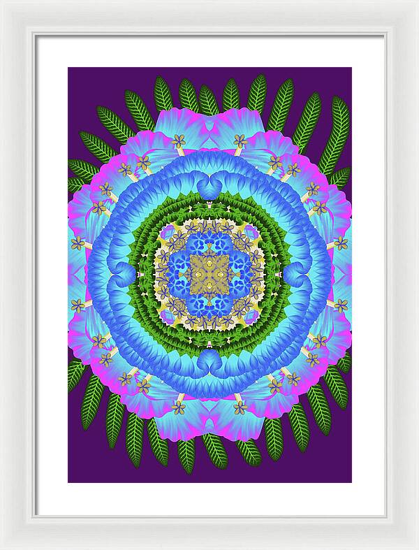 Fantasy Flower No 7 - Framed Print