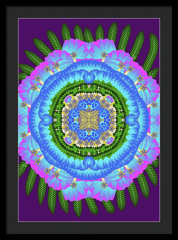 Fantasy Flower No 7 - Framed Print