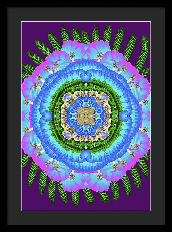 Fantasy Flower No 7 - Framed Print