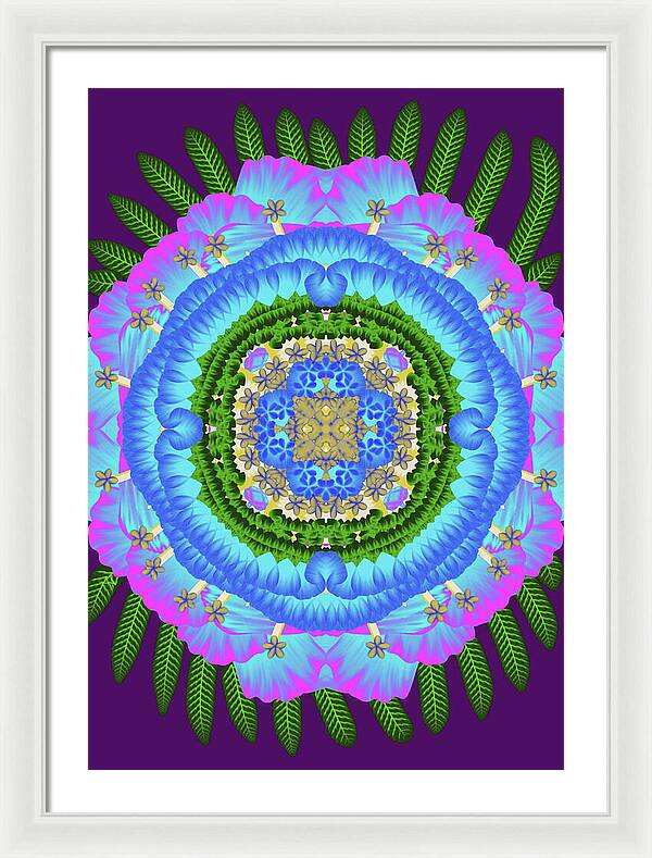 Fantasy Flower No 7 - Framed Print