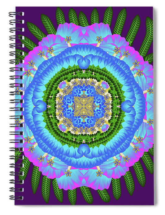 Fantasy Flower No 7 - Spiral Notebook