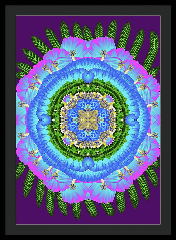 Fantasy Flower No 7 - Framed Print