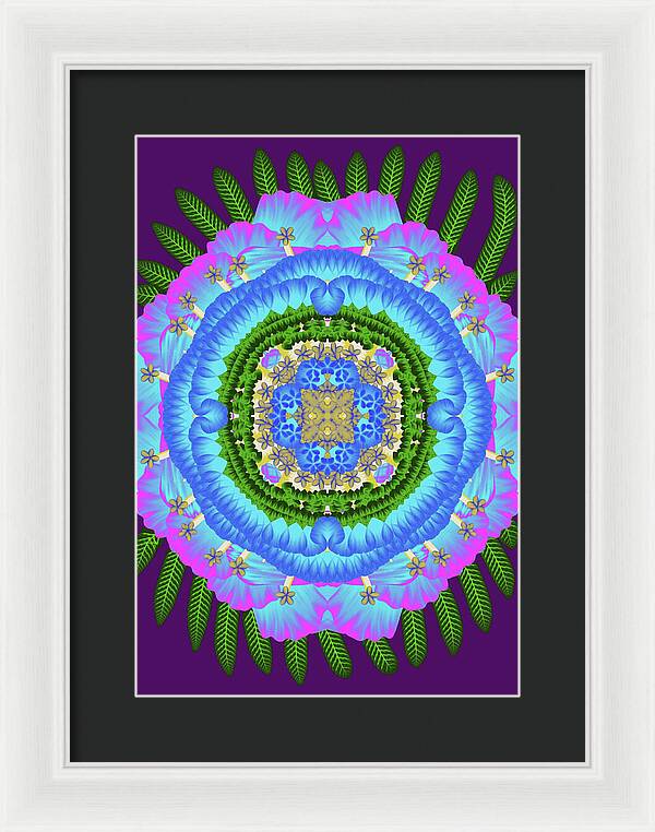 Fantasy Flower No 7 - Framed Print