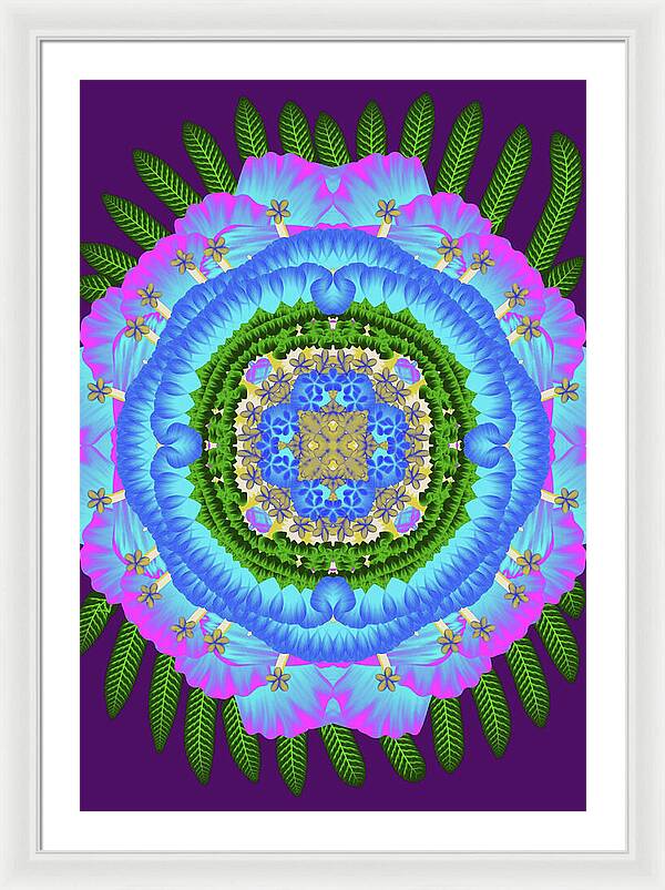 Fantasy Flower No 7 - Framed Print