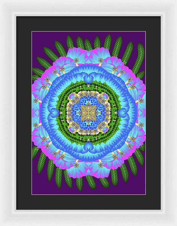 Fantasy Flower No 7 - Framed Print