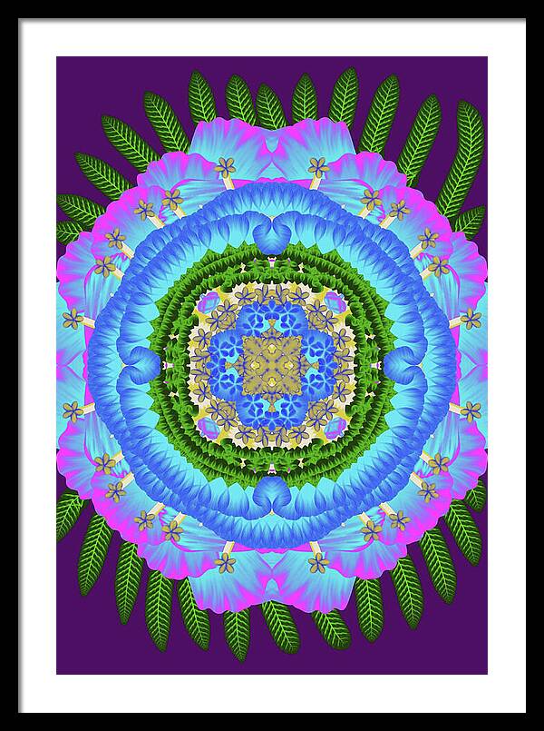 Fantasy Flower No 7 - Framed Print