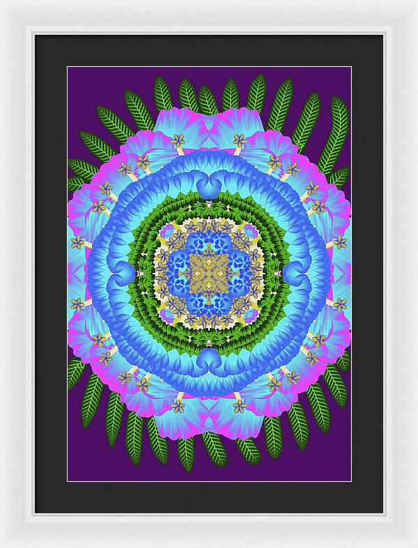 Fantasy Flower No 7 - Framed Print