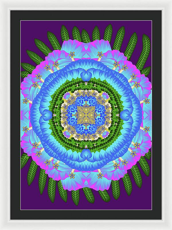 Fantasy Flower No 7 - Framed Print