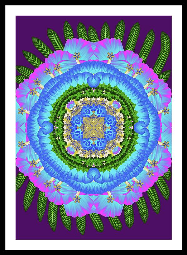 Fantasy Flower No 7 - Framed Print