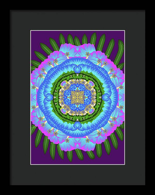 Fantasy Flower No 7 - Framed Print