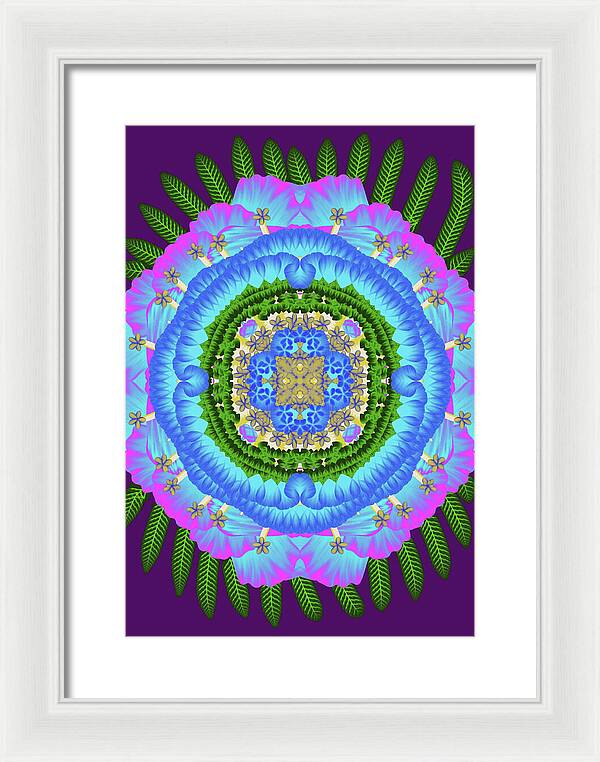 Fantasy Flower No 7 - Framed Print