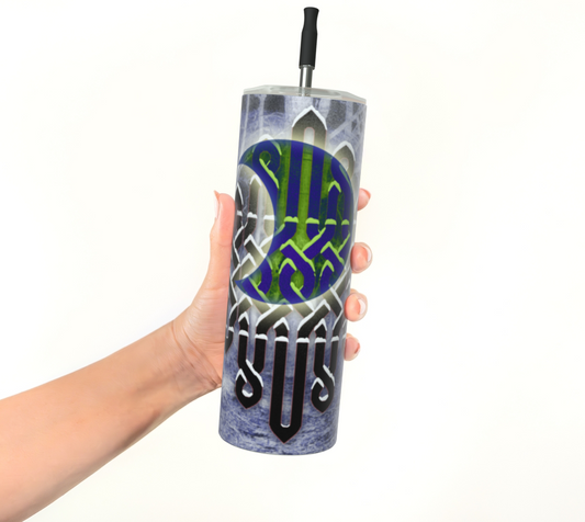 Celtic Midnight Blues Stainless Steel Tumbler
