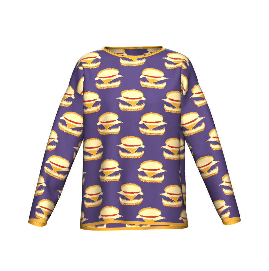 Burger Pattern Sweater