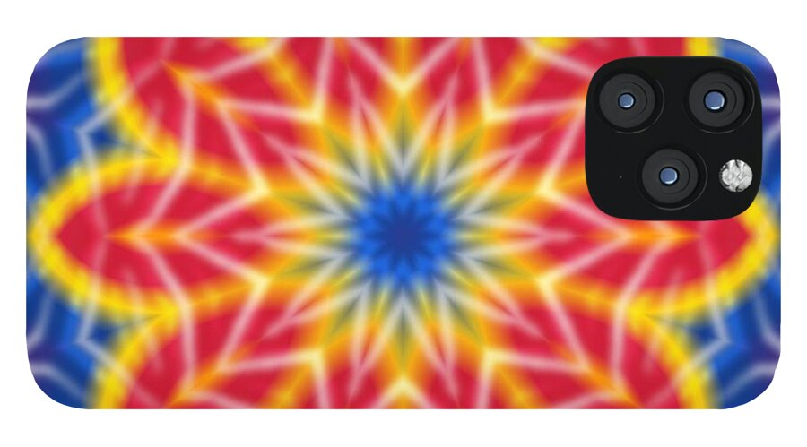 Flower Tie Dye Kaleidoscope - Phone Case