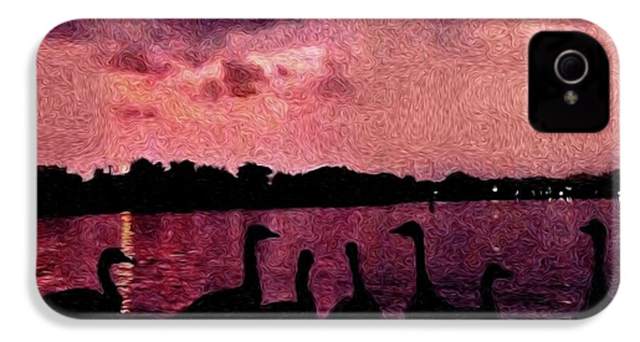 Geese At Sunset - Phone Case