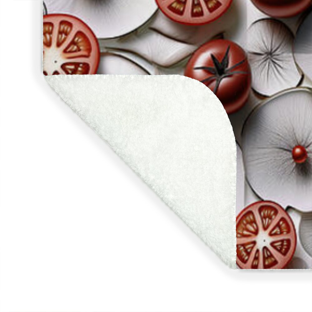 Geometric Food Pattern Design - Blanket