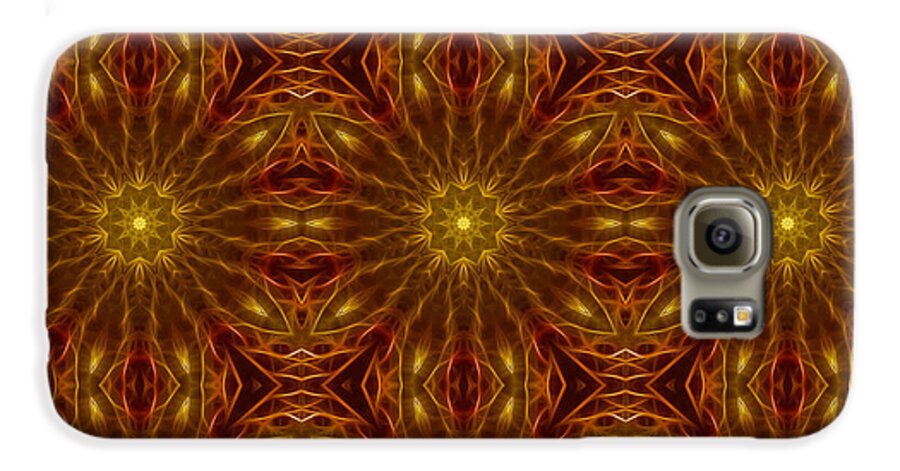 Gold Red Star Kaleidoscope - Phone Case