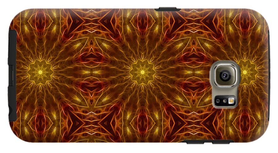Gold Red Star Kaleidoscope - Phone Case