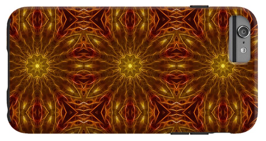 Gold Red Star Kaleidoscope - Phone Case